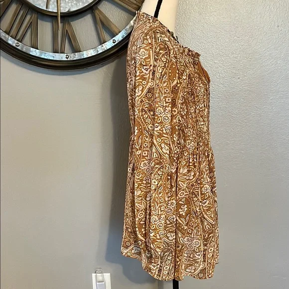 MELLODAY Bohemian Paisley Print Blouse. - Picture 4 of 5